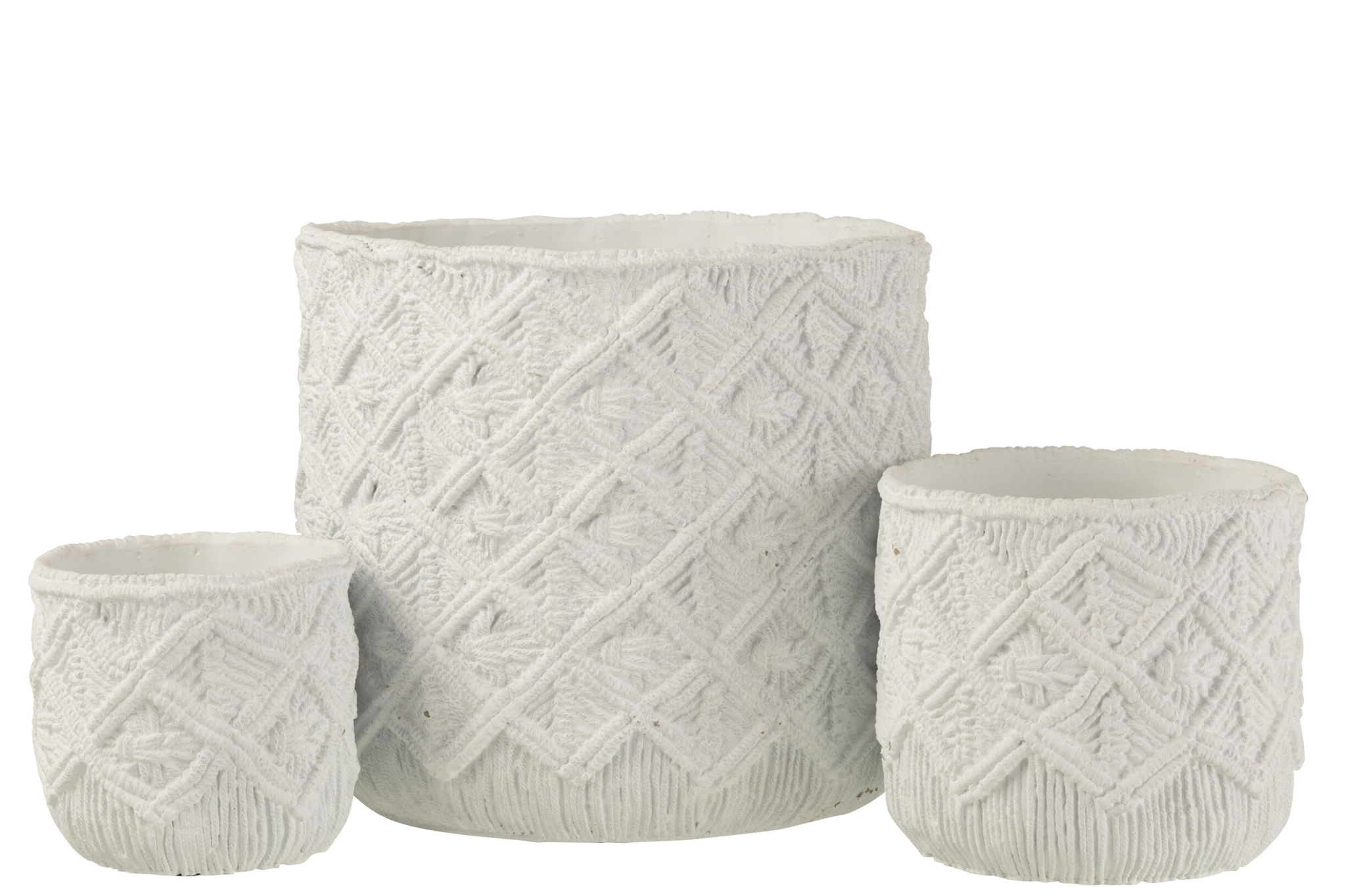 Bloempot Jamund Beton Wit H28,5 cm