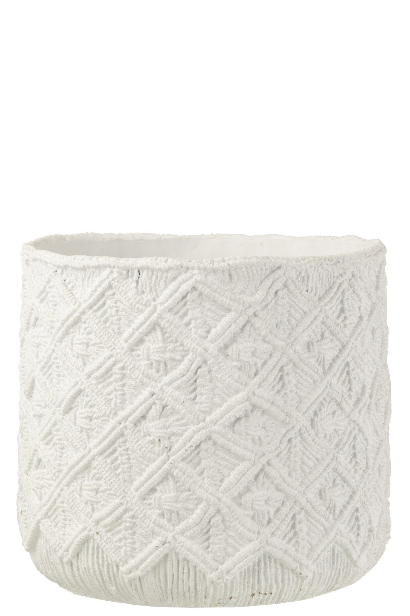 Bloempot Jamund Beton Wit H28,5 cm - Afbeelding 2