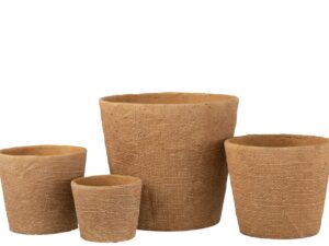 Bloempot Troonil Beton Naturel H24 cm