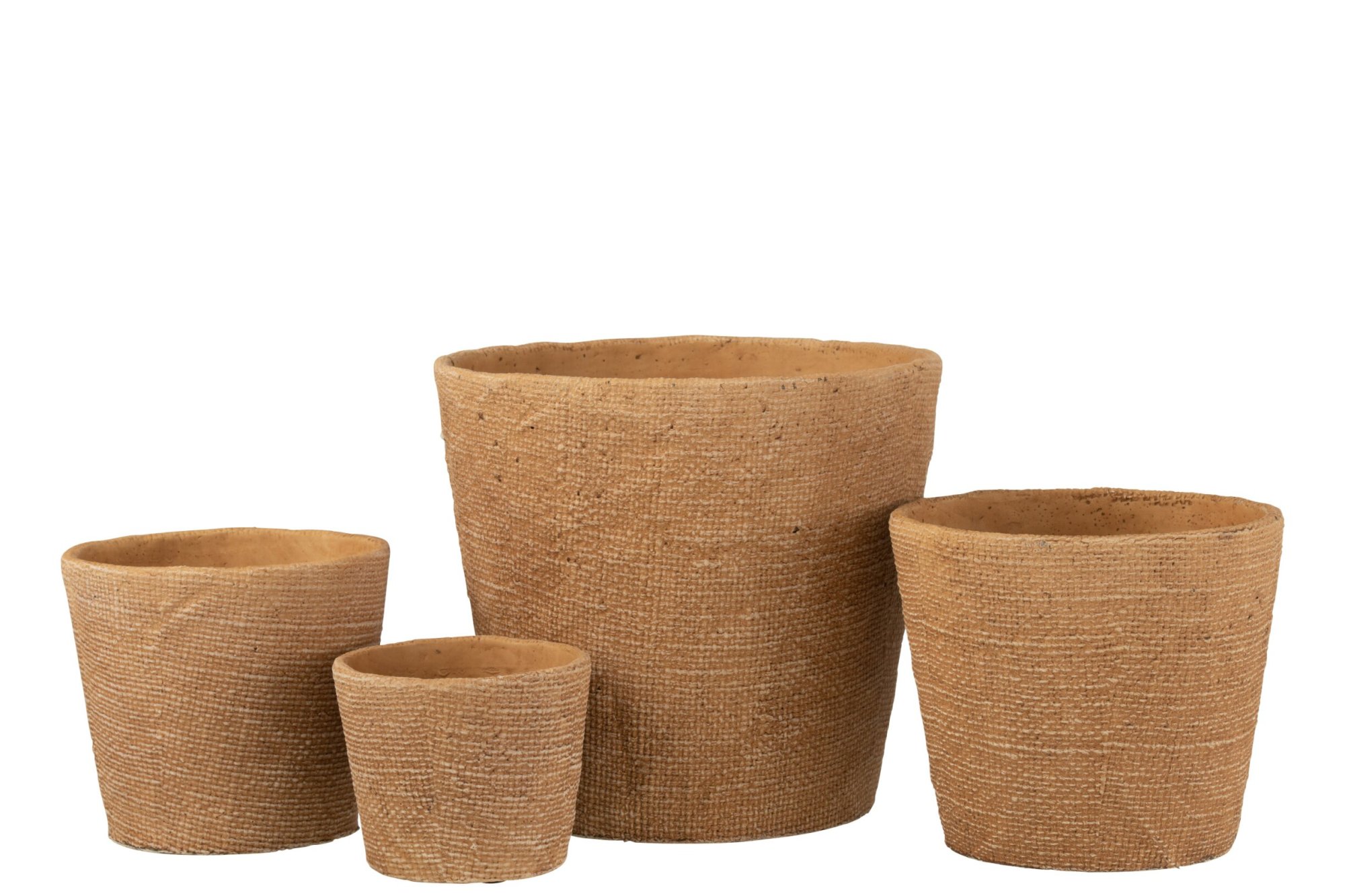 Bloempot Troonil Beton Naturel H24 cm