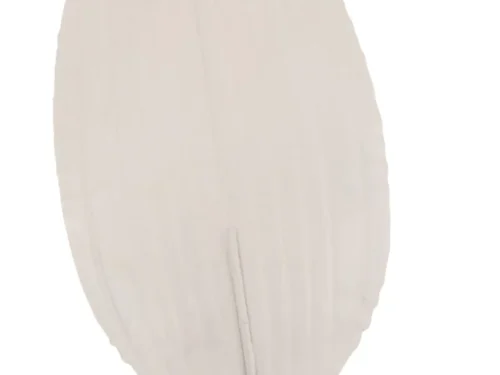 Decoratie Gausy metaal wit, grote elegante bladvormige decoratie met strakke afwerking en rustige uitstraling