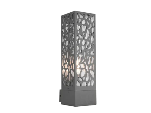 Wandlamp Sensik antraciet, set van 3, met opengewerkt design en helder licht voor buitengebruik, IP44