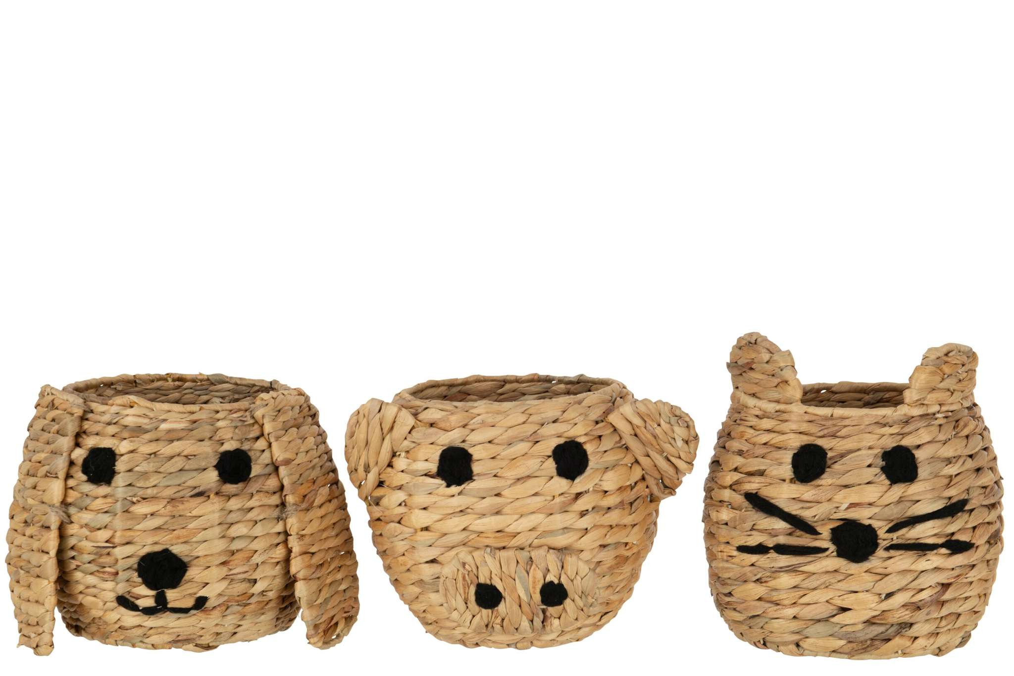 Mand Flomena Waterhyacint Naturel - Set van 3
