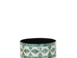 Bloempot Slustal Keramiek Blauw H15 cm