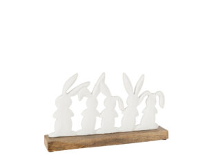 Decoratiefiguur Lotek Aluminium Wit H17 cm