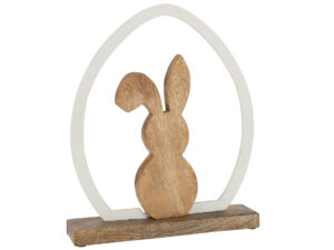 Decoratiefiguur Milloro Hout Wit H32,5 cm