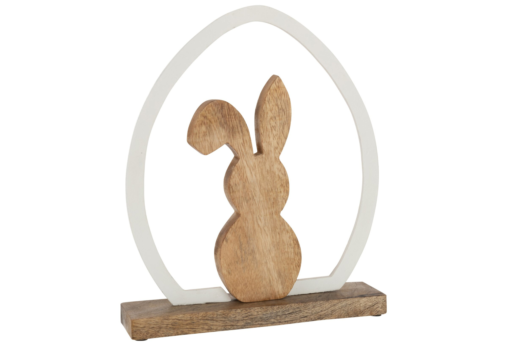 Decoratiefiguur Milloro Hout Wit H32,5 cm