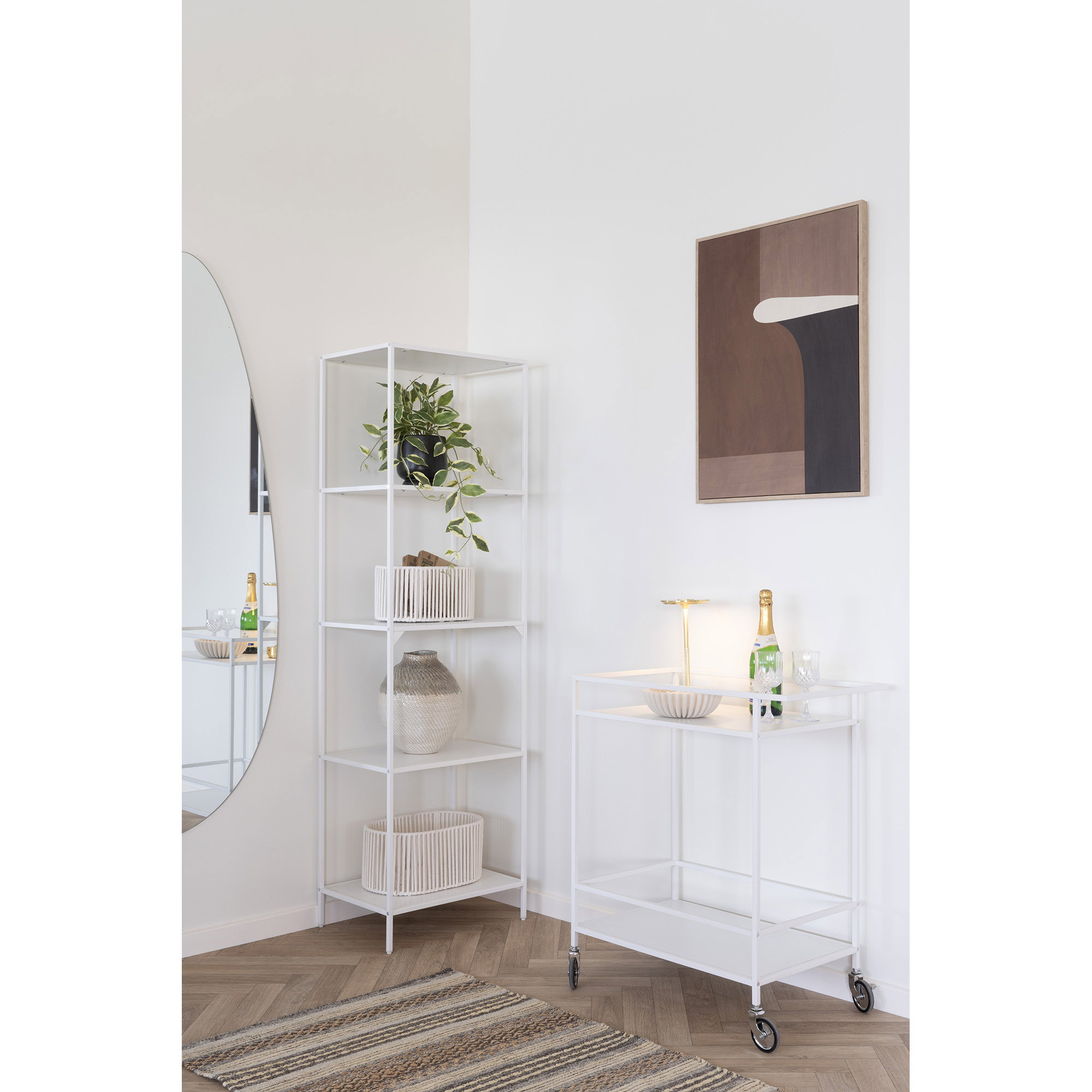 Barmeubel Liedak Wit 68 cm - Afbeelding 4