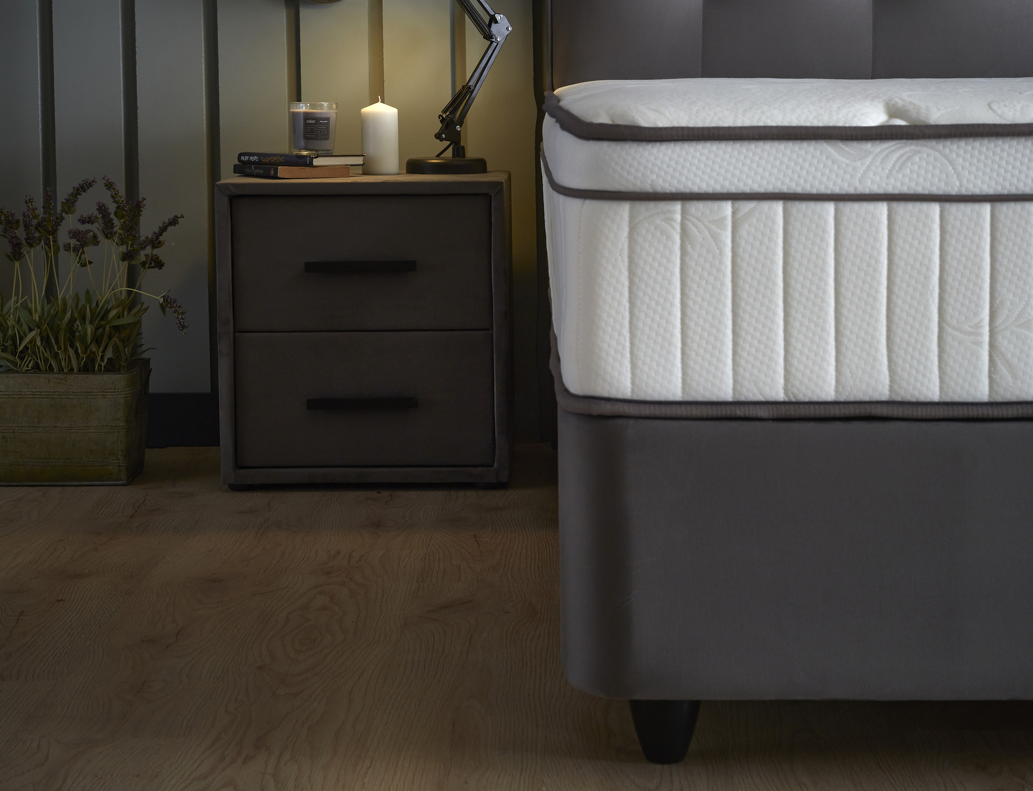 Boxspring Skerrum Antraciet 160x200 - Afbeelding 8