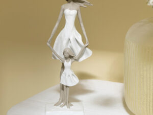 Beeld Kullira Steen Wit H32,5 cm