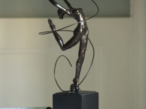 Beeld Preemmon Steen Bruin H46 cm