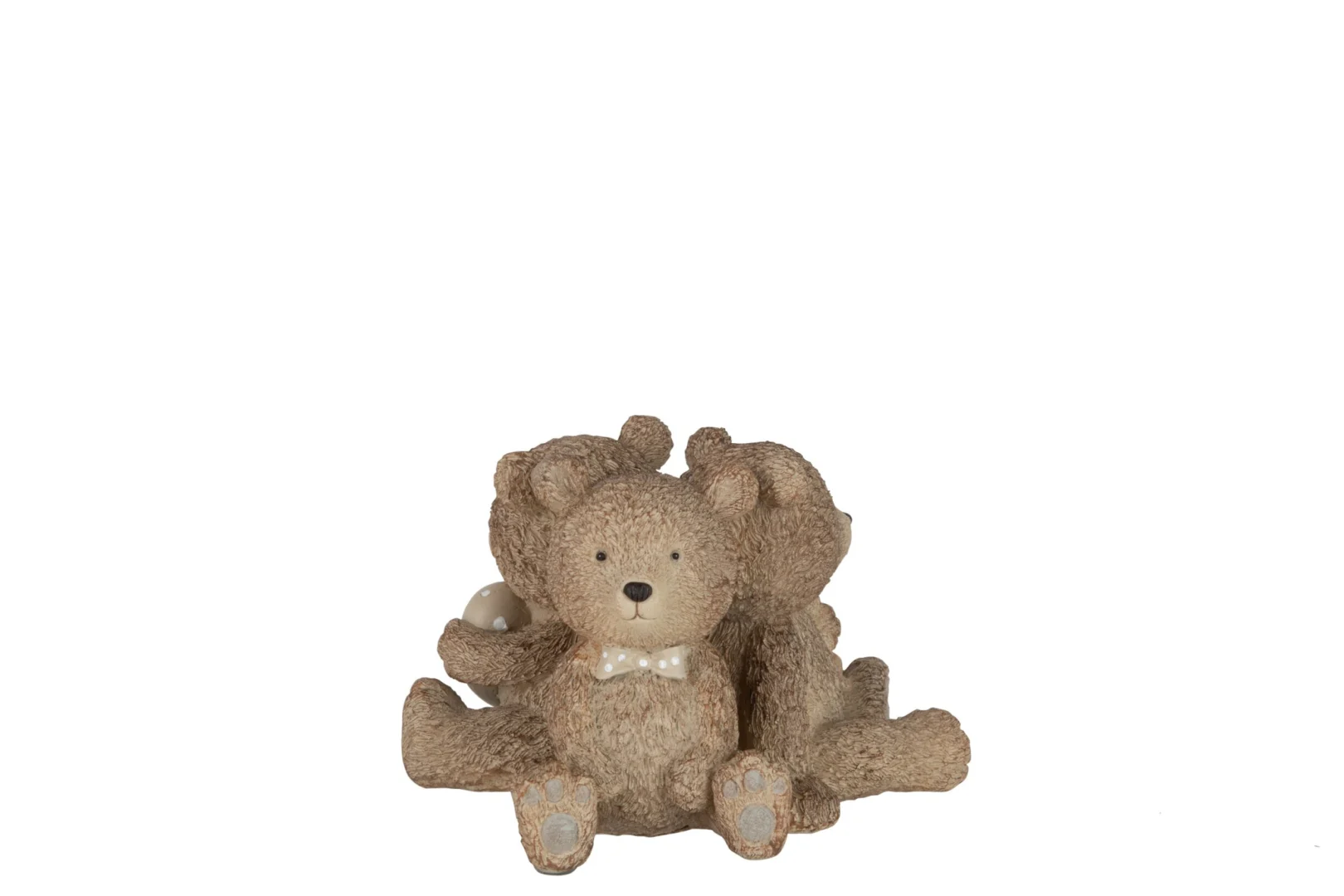 Beeld Flebis polyresin bruine beren, set van 3, met compacte vorm en luxe afwerking
