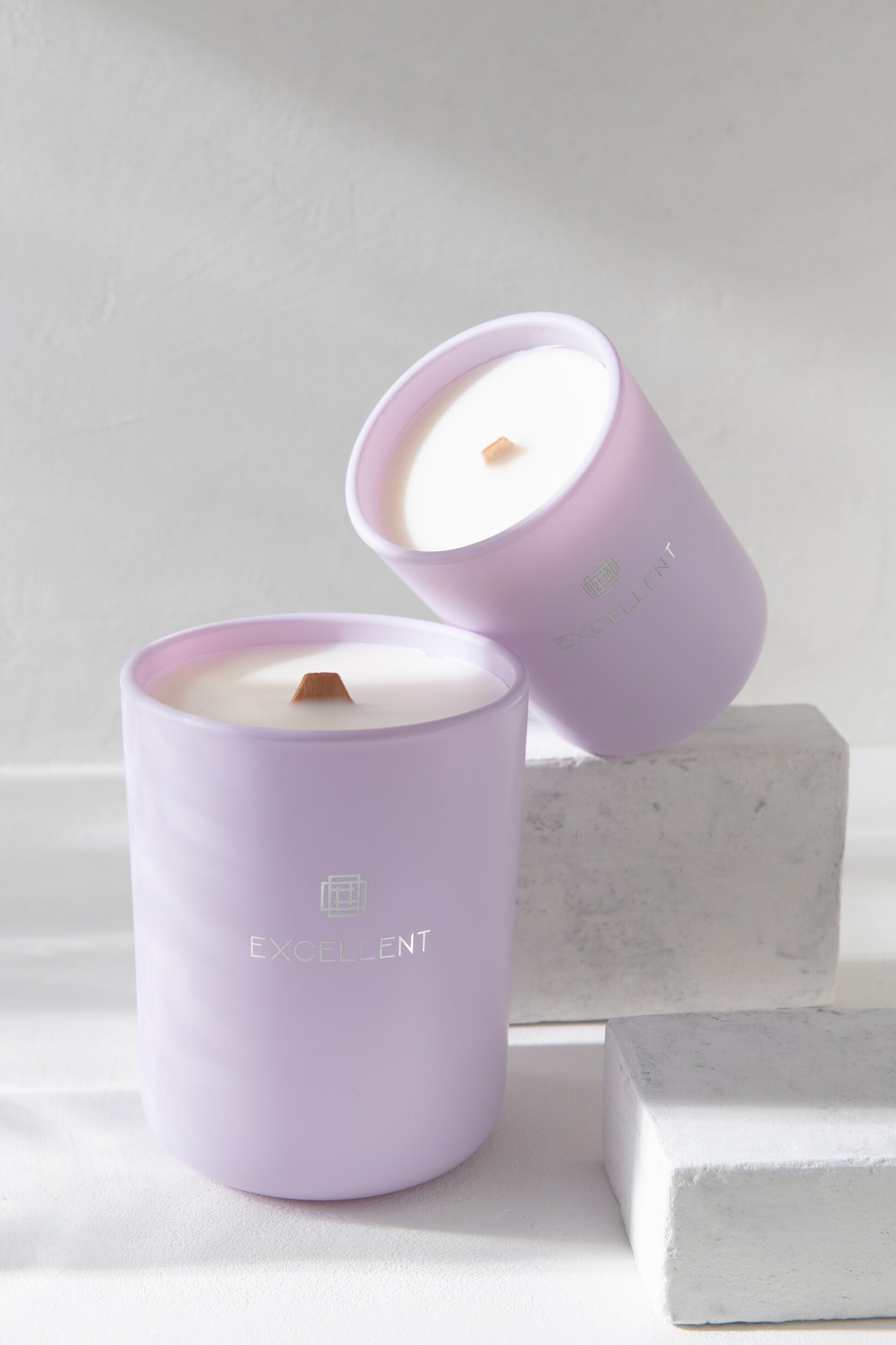 Geurkaars Rurmak Glas Paars