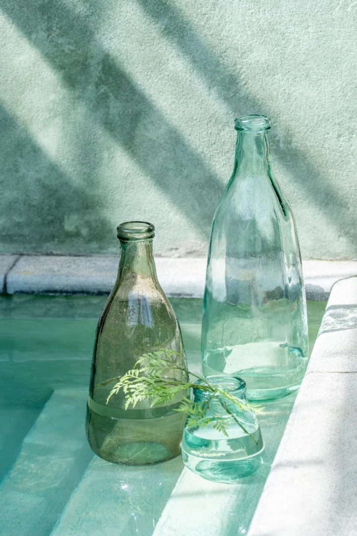 Vaas Skeindane Glas Transparant H75 cm - Afbeelding 2