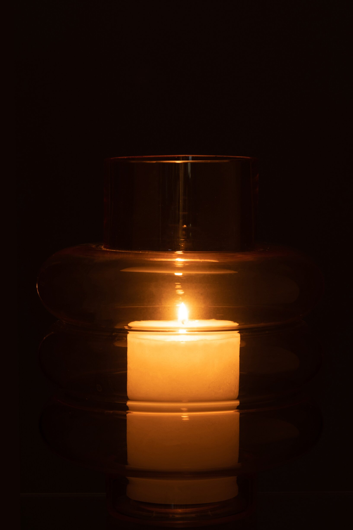 Vaas Skavura Glas Geel H22,5 cm - Afbeelding 2
