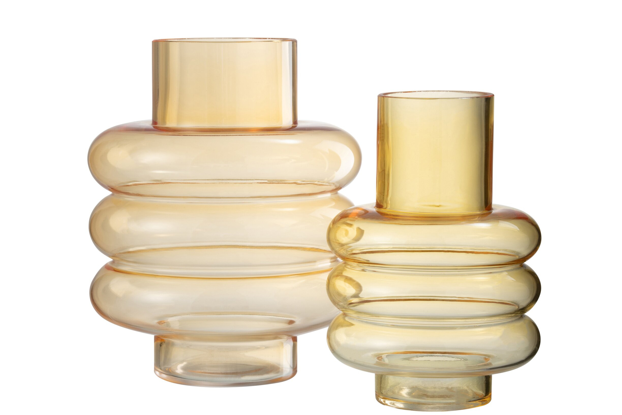 Vaas Skavura Glas Geel H22,5 cm - Afbeelding 3