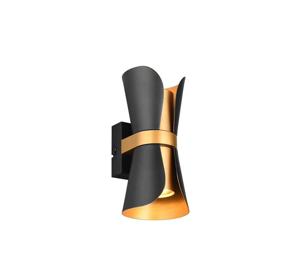 Wandlamp Grielvan Goud - Set van 3