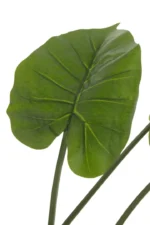 Pot Traurello stof groen H123 cm met grote tropische bladlook en natuurlijke uitstraling