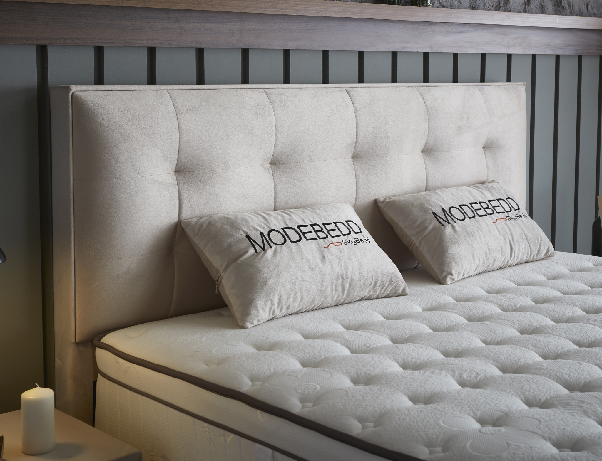 Boxspring Praussand Beige 140x200 - Afbeelding 4