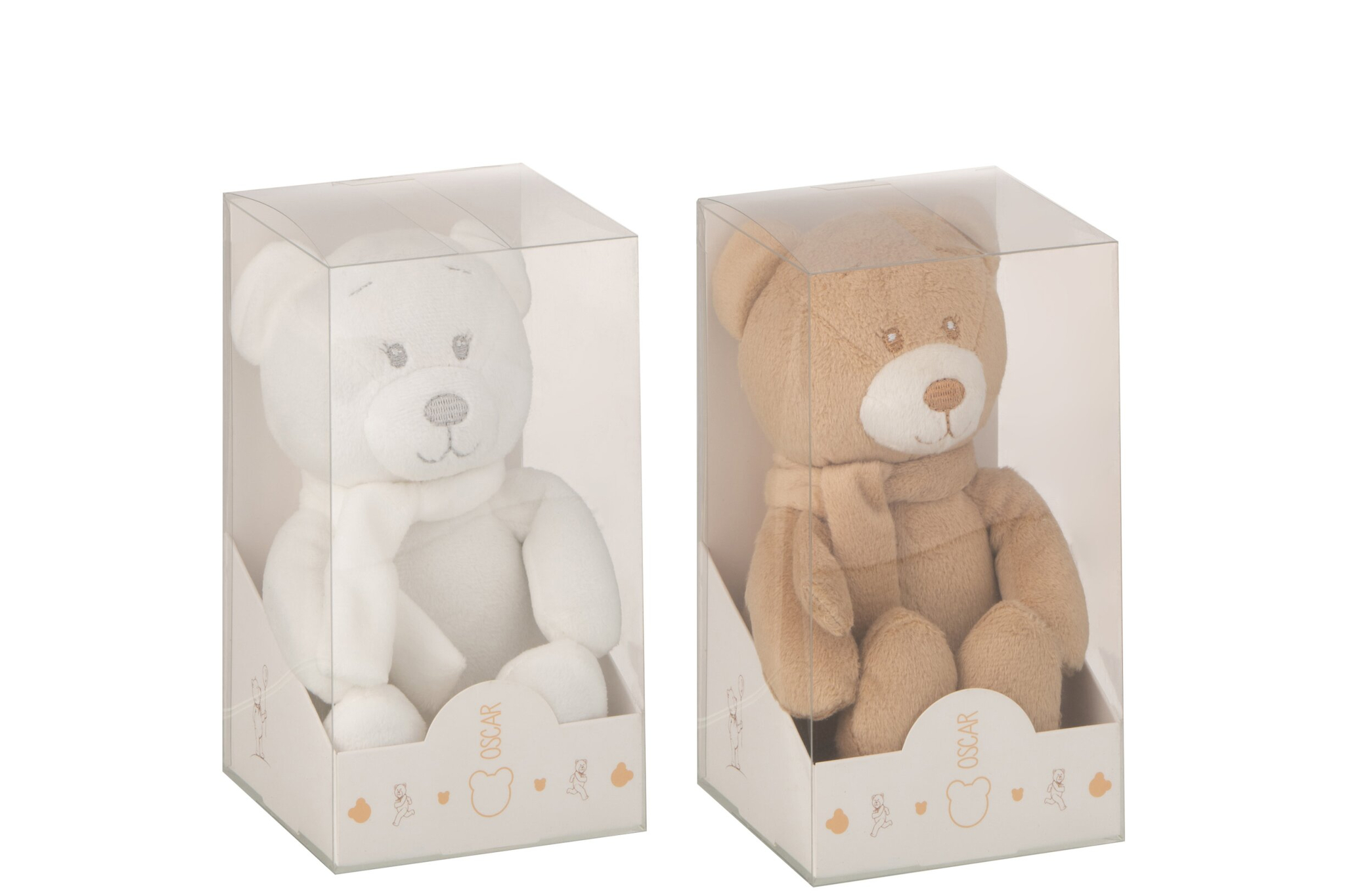 Decoratiefiguur Grurmino Polyester Wit H22 cm - Set van 2