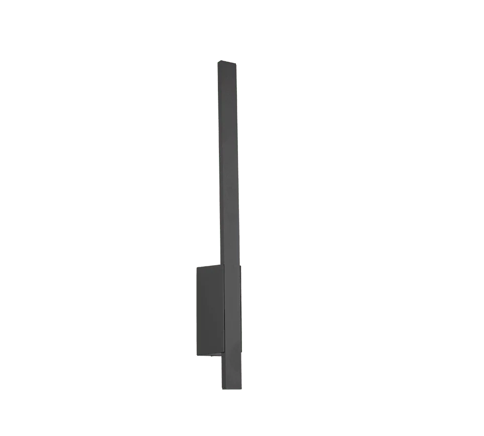 Wandlamp Marrino antraciet, set van 3, modern slank design met indirect warm LED-licht voor buitenmuur