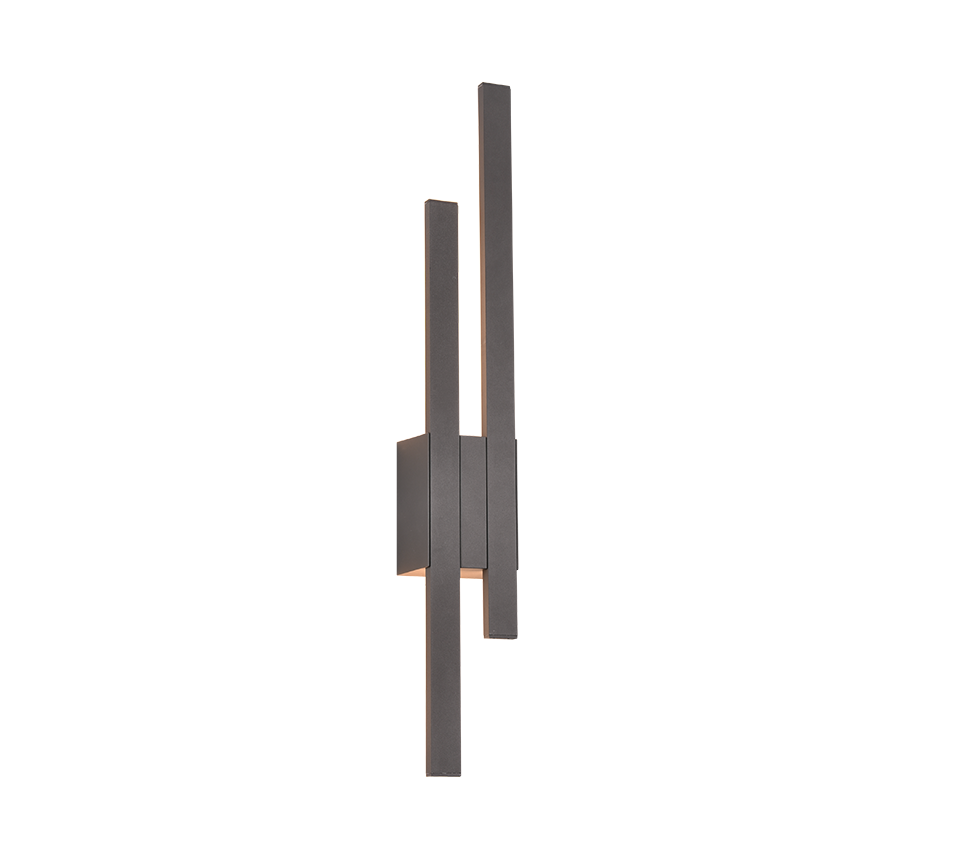 Wandlamp Feisan Antraciet - Set van 3