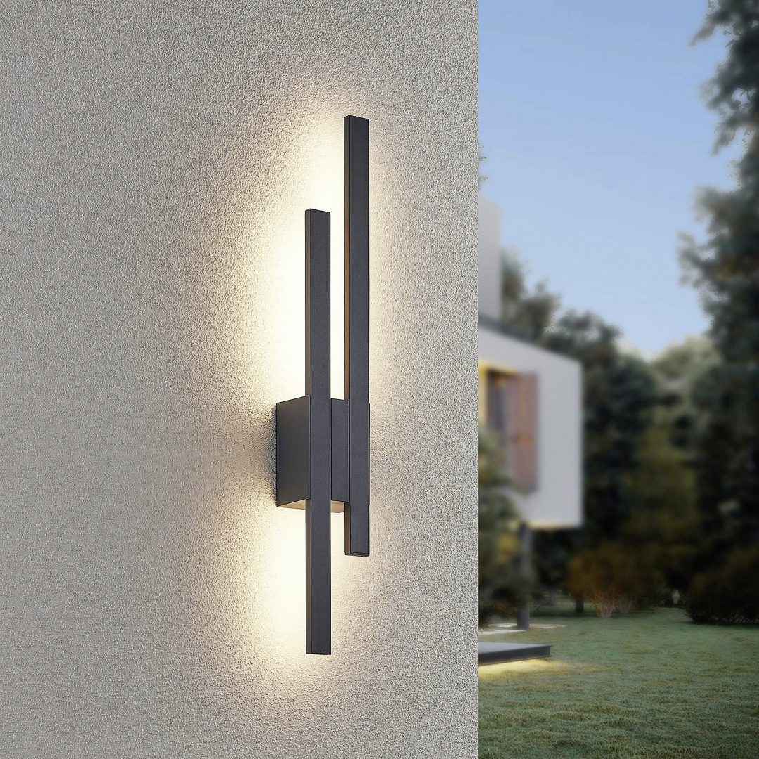 Wandlamp Feisan Antraciet - Set van 3 - Afbeelding 6