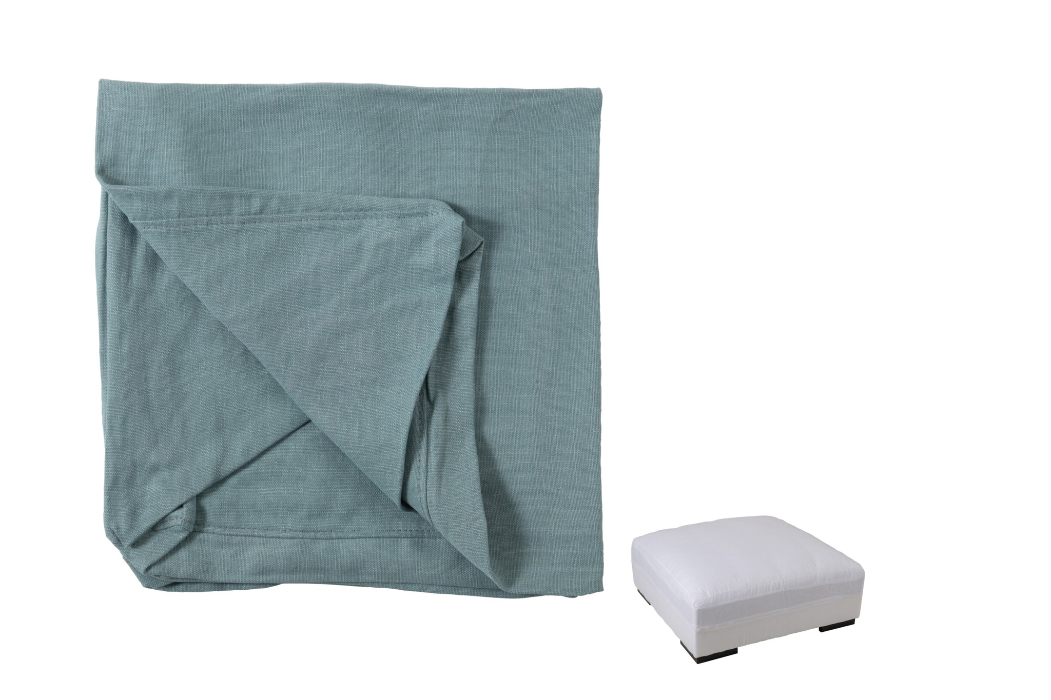Poef Rinero Linnen Blauw