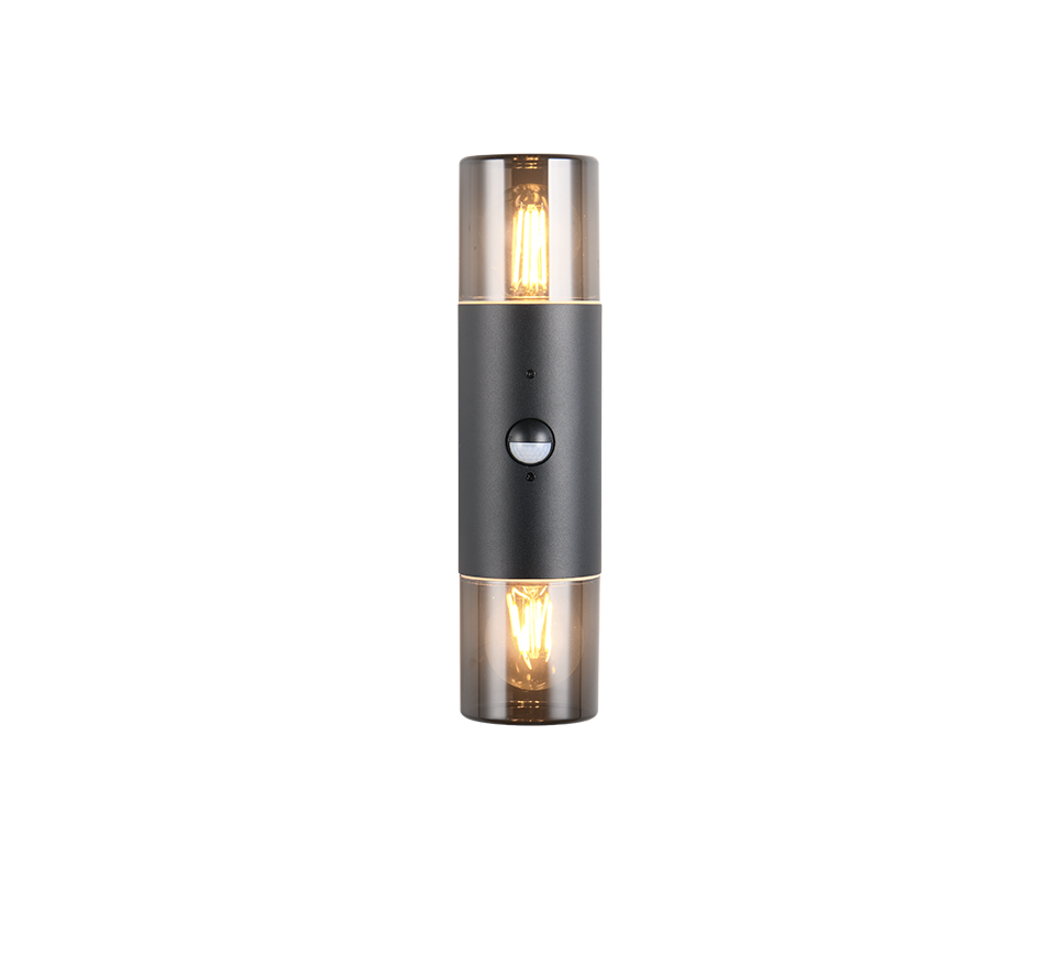 Wandlamp Hudero Mat Zwart - Set van 3 - Afbeelding 3