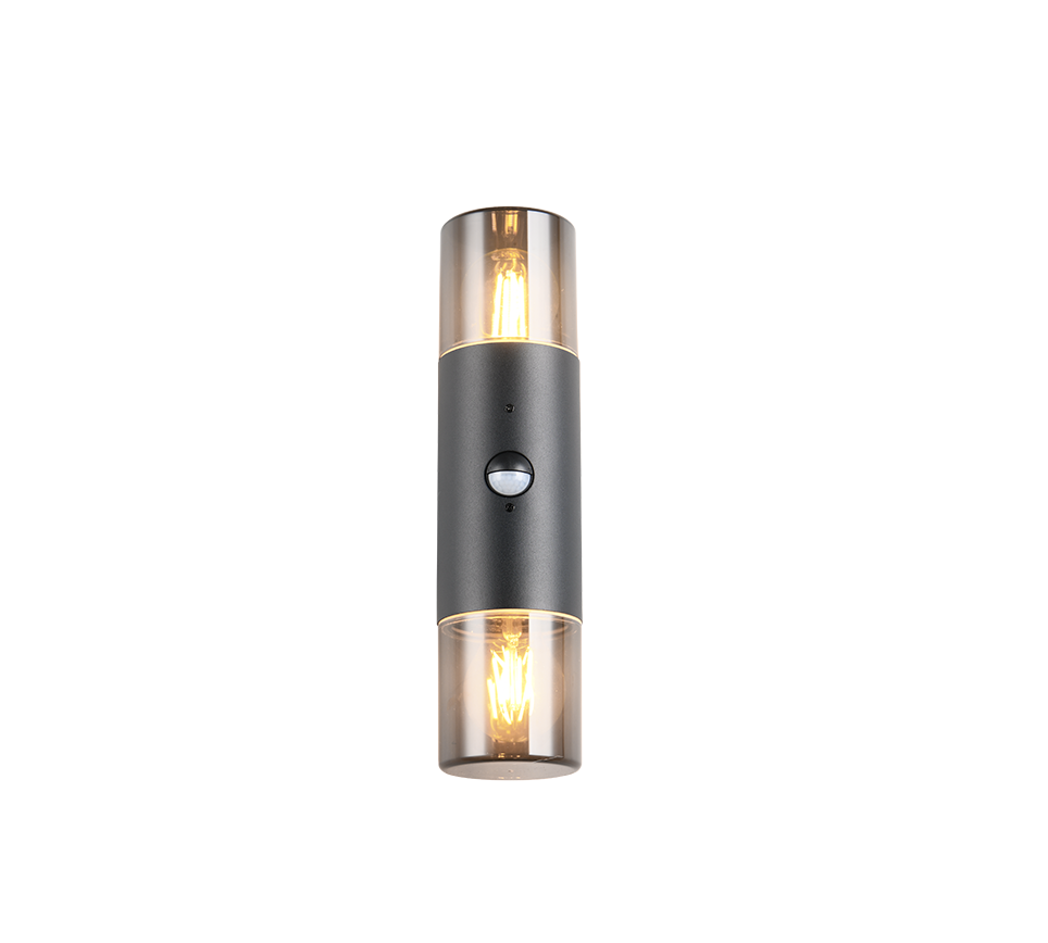 Wandlamp Hudero Mat Zwart - Set van 3 - Afbeelding 4