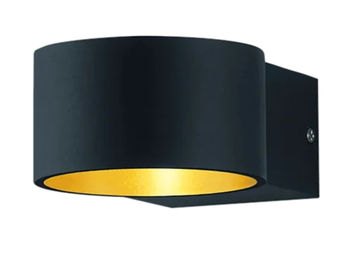 Wandlamp Kleeldona mat zwart, set van 3, met geïntegreerde LED en warme lichtuitstraling