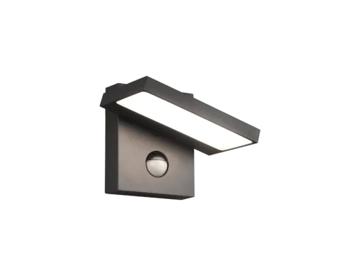 Wandlamp Trauni antraciet set van 3 met geïntegreerde LED en bewegingssensor in modern design