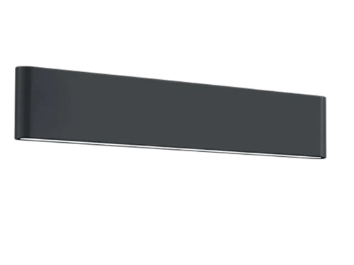 Wandlamp Zoldang antraciet, slank design met geïntegreerde LED voor buitenwandverlichting, set van 3