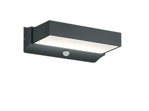 Wandlamp Heensil antraciet set van 3 met moderne LED buitenverlichting en motion sensor