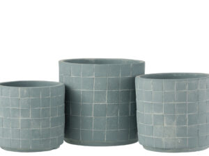 Bloempot Vaarmone Keramiek Blauw H14 cm