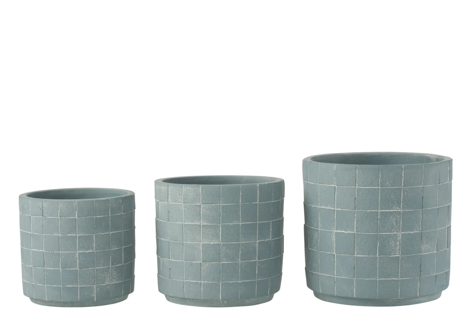 Bloempot Vaarmone Keramiek Blauw H14 cm - Afbeelding 2