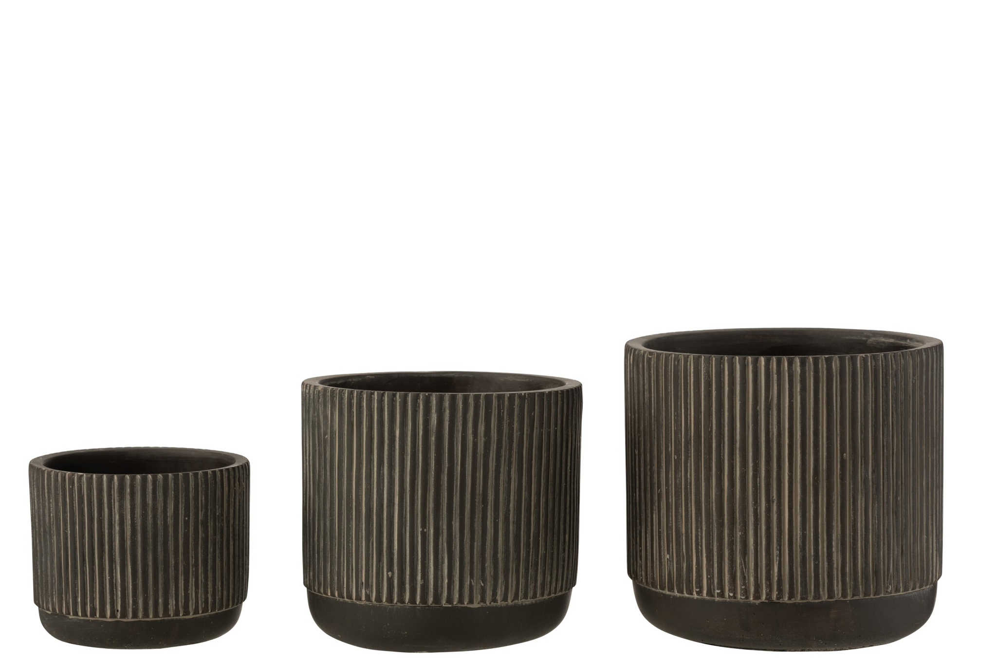 Bloempot Nevu Keramiek Zwart H14 cm - Afbeelding 2