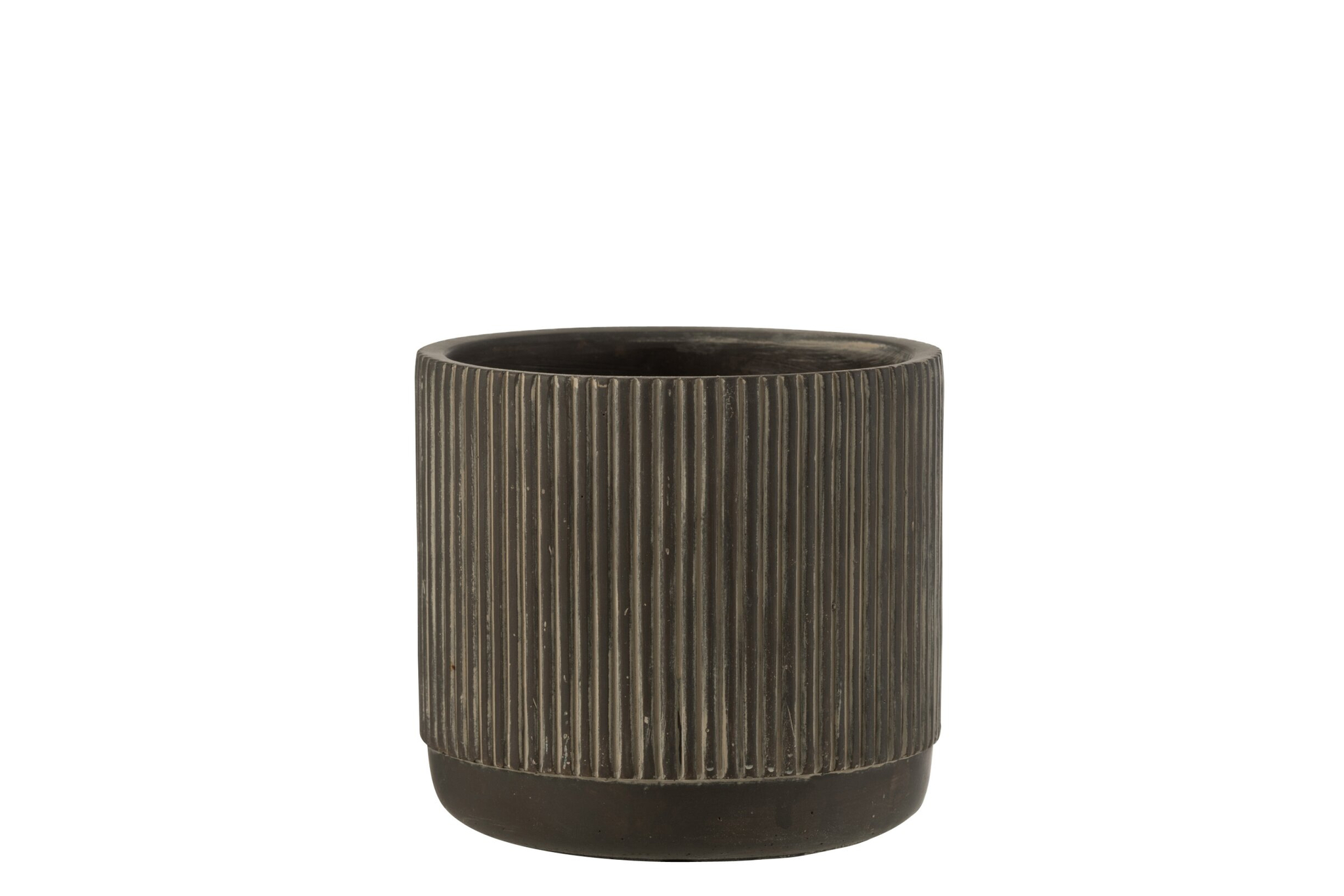 Bloempot Nevu Keramiek Zwart H14 cm - Afbeelding 3