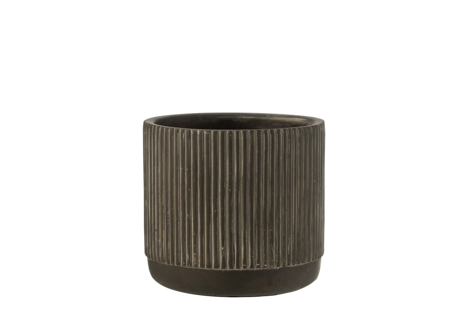 Bloempot Nevu Keramiek Zwart H14 cm - Afbeelding 3