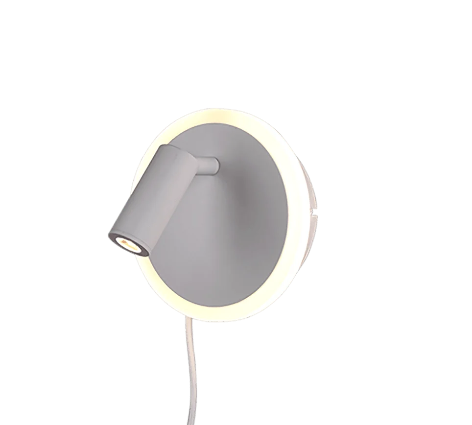 JORDAN wandlamp mat wit Ø15 cm met geïntegreerde LED en apart schakelbare lichtbronnen, set van 3