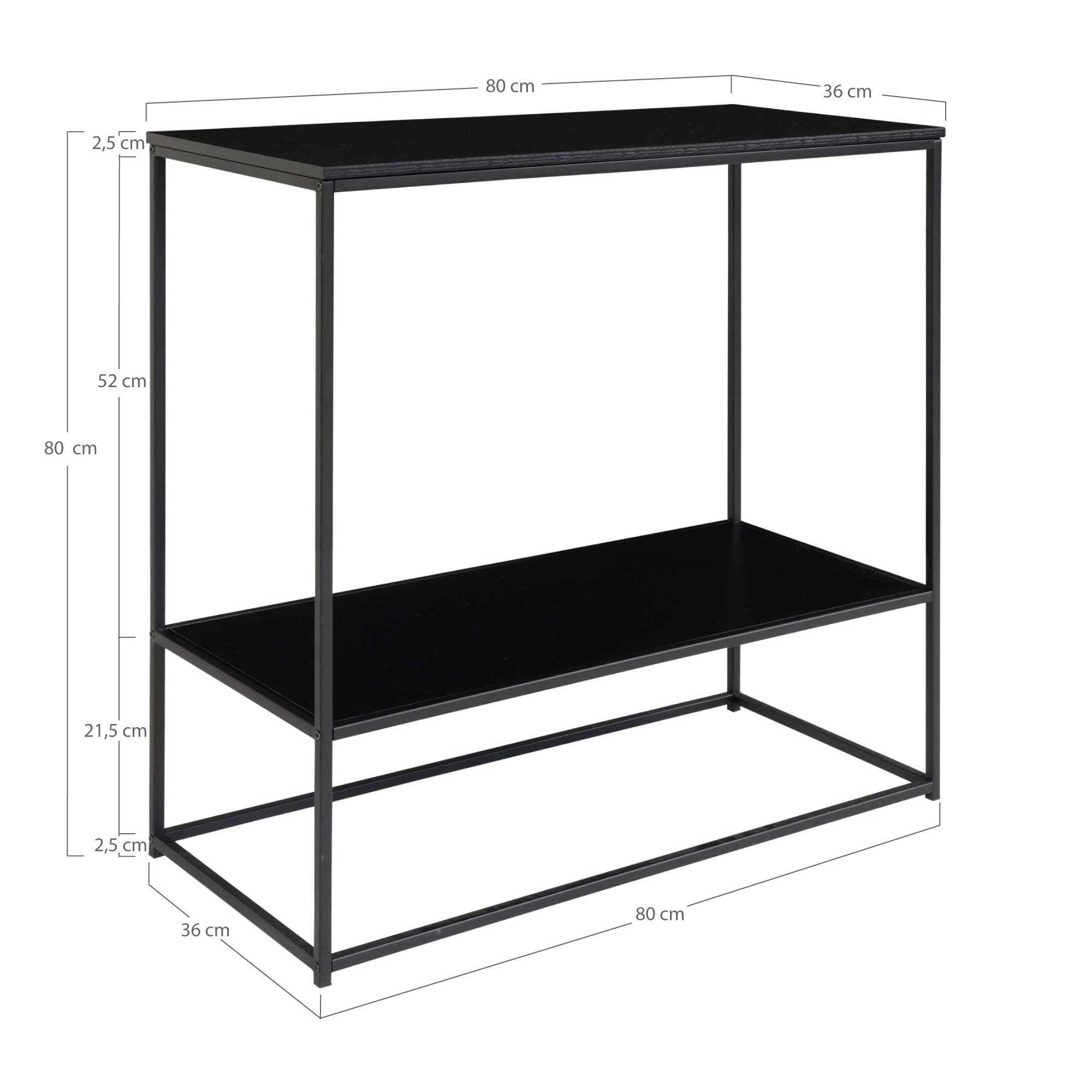 Sidetable Paakio Staal 80 cm - Afbeelding 5