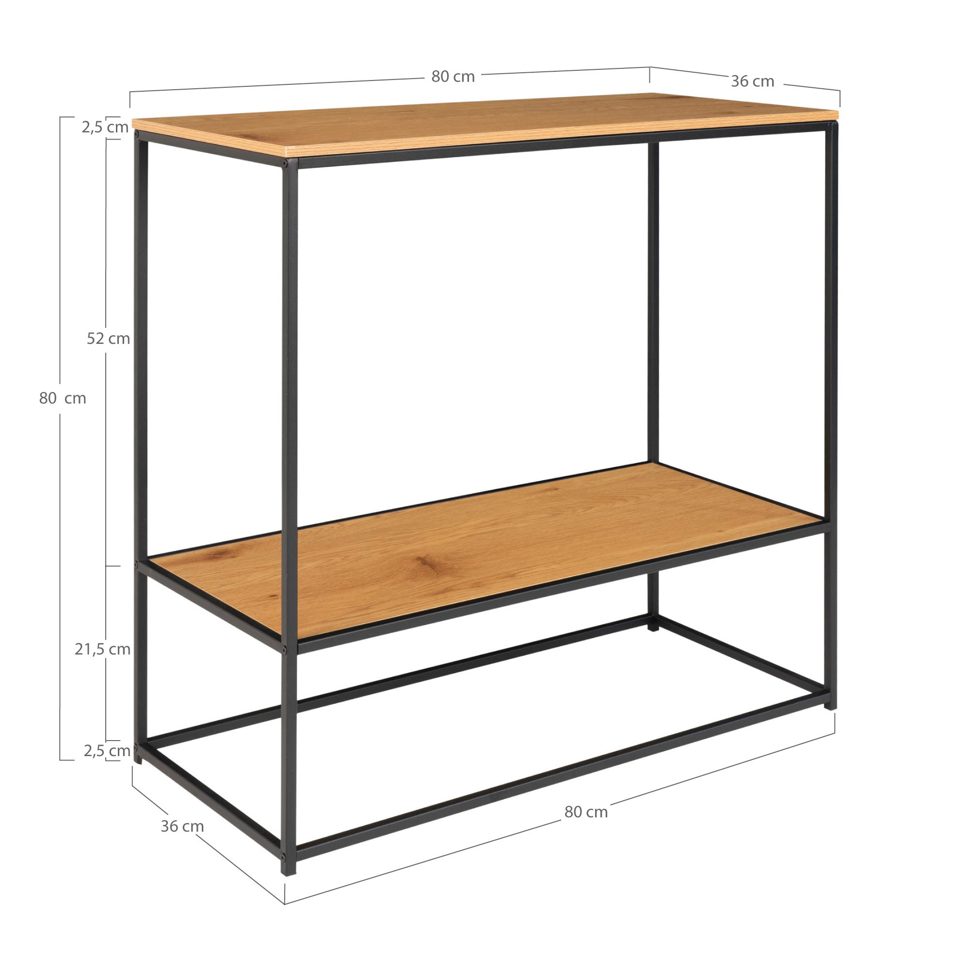 Sidetable Prassik Staal 80 cm - Afbeelding 5