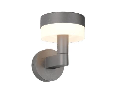 Wandlamp Ceinesta antraciet, set van 3, met gegoten aluminium en warm wit LED-licht