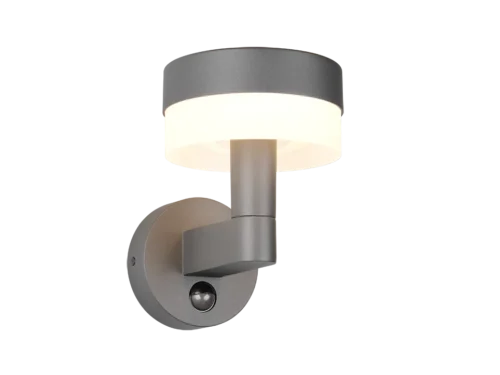 Wandlamp Fletal Antraciet set van 3 met geïntegreerde LED, moderne ronde buitenlamp in gegoten aluminium