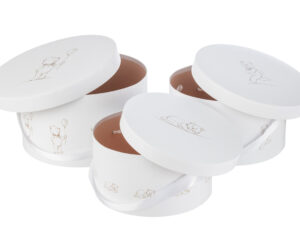 Decoratiefiguur Prassira Karton Wit H18 cm - Set van 3