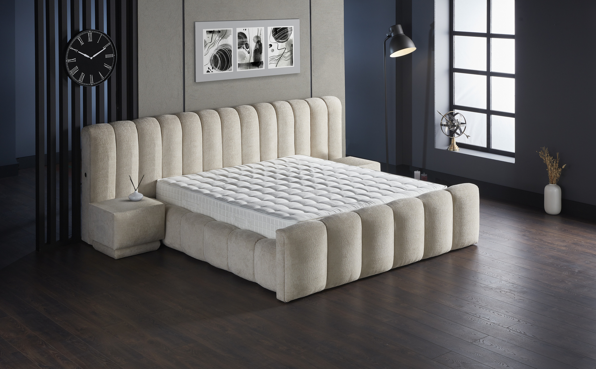 Boxspring Geemora Beige 180x200 - Afbeelding 3