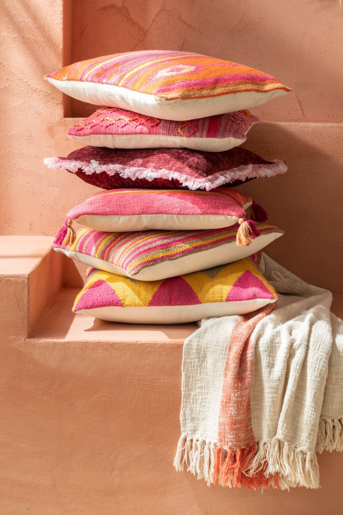 Kussen Caassia Roze 44,5x44,5 cm - Afbeelding 2