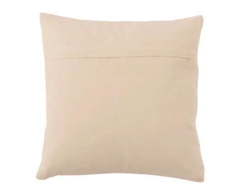 Kussen Praukio beige 46x46 cm van 100% katoen, met rustige natuurlijke uitstraling