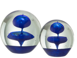 Presse-papier Mario Glas Blauw