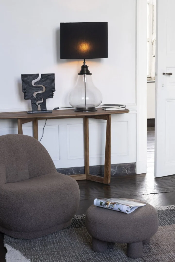 Beeld Konsa Aluminium Zwart H40 cm - Afbeelding 2
